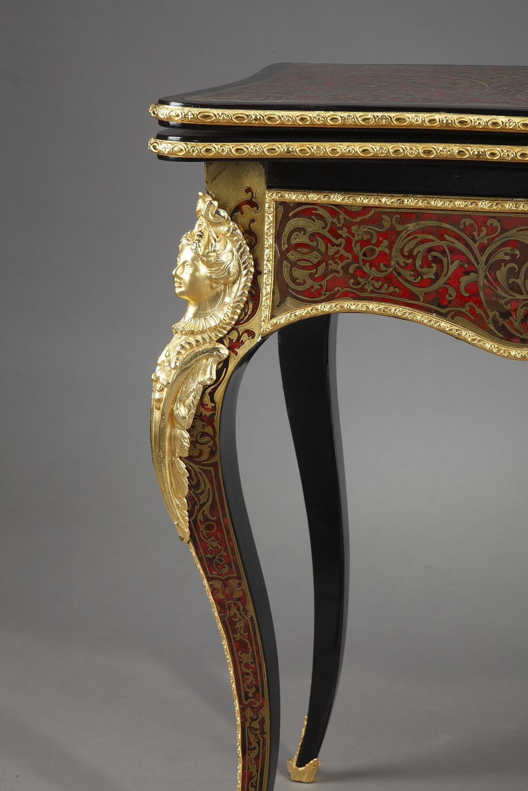 photo vinterior Console And Game Table In Boulle Marquetry
