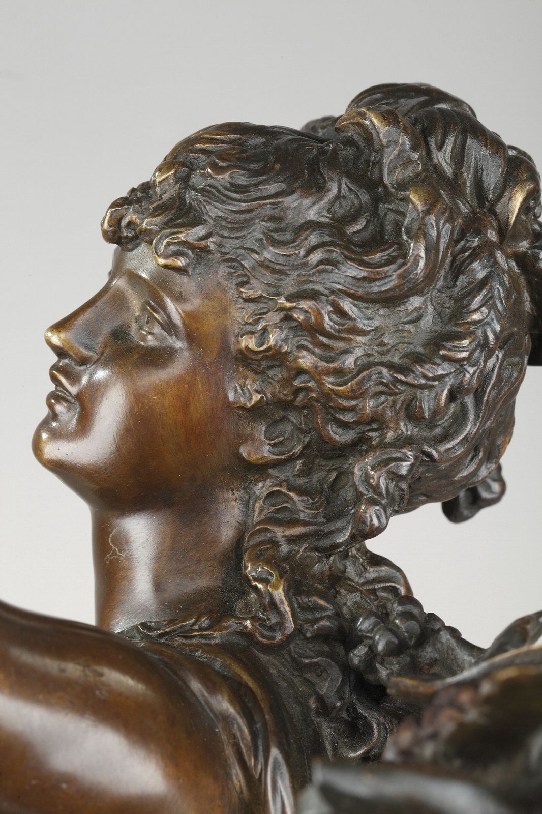 photo vinterior Bronze Sculpture, "Allegory Of The Vine", Signed Hippolyte Moreau (1832 1927)