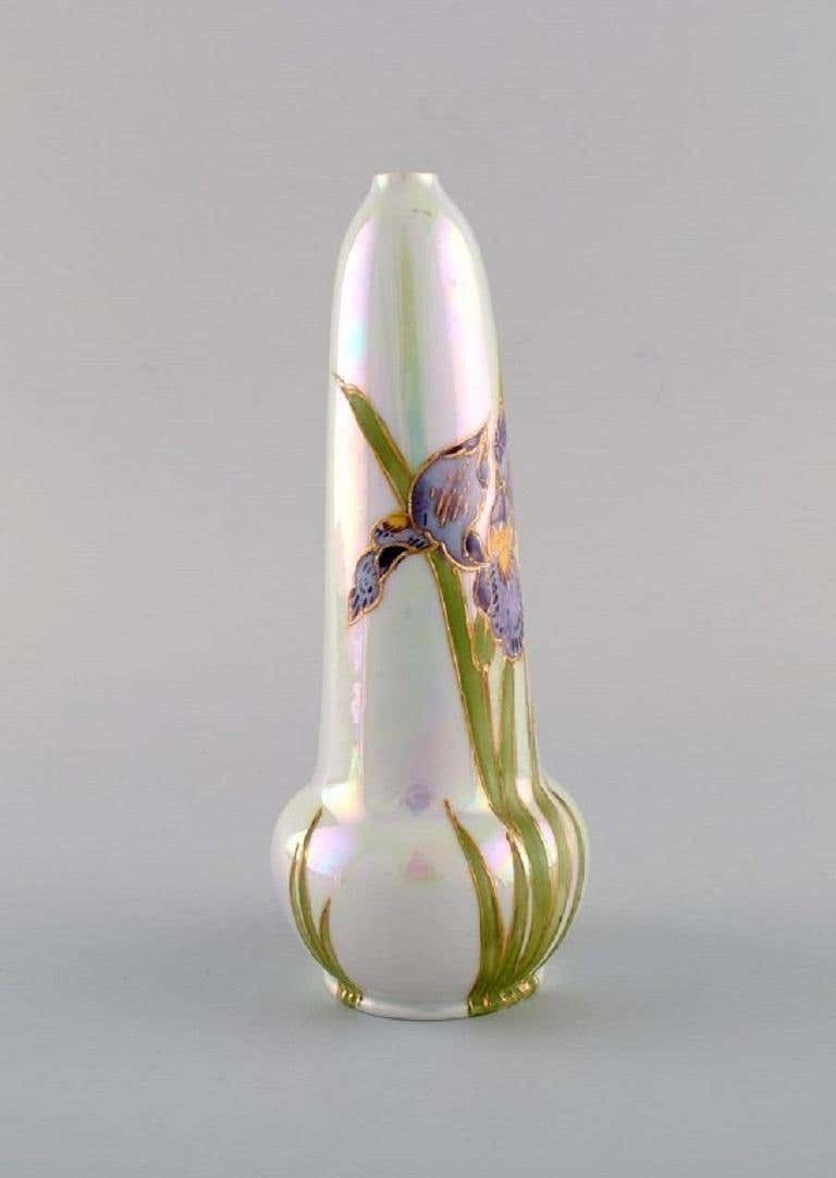 Heubach, Germany, Two Antique Art Nouveau Vases In Porcelain photo Home Decor