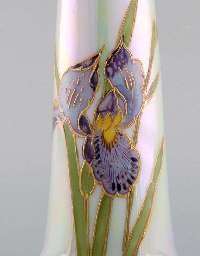 Heubach, Germany, Two Antique Art Nouveau Vases In Porcelain photo 592.0