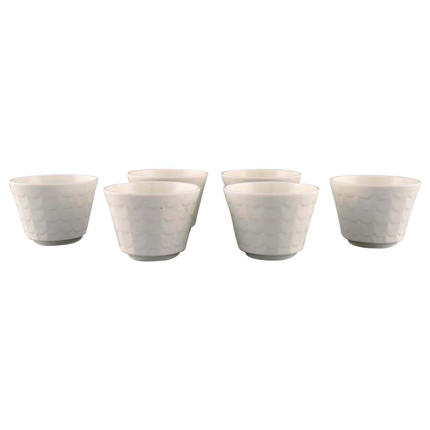 Wilhelm Kåge For Gustavsberg, Six Flower Pot Covers In Porcelain photo furniture