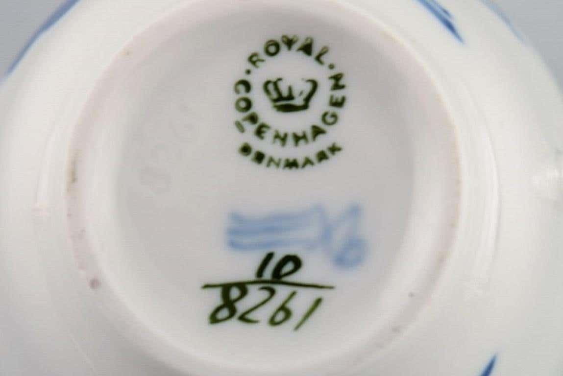 10 Royal Copenhagen Blue Flower Braided Coffee Cups With Saucers, 1960s photo 518.0