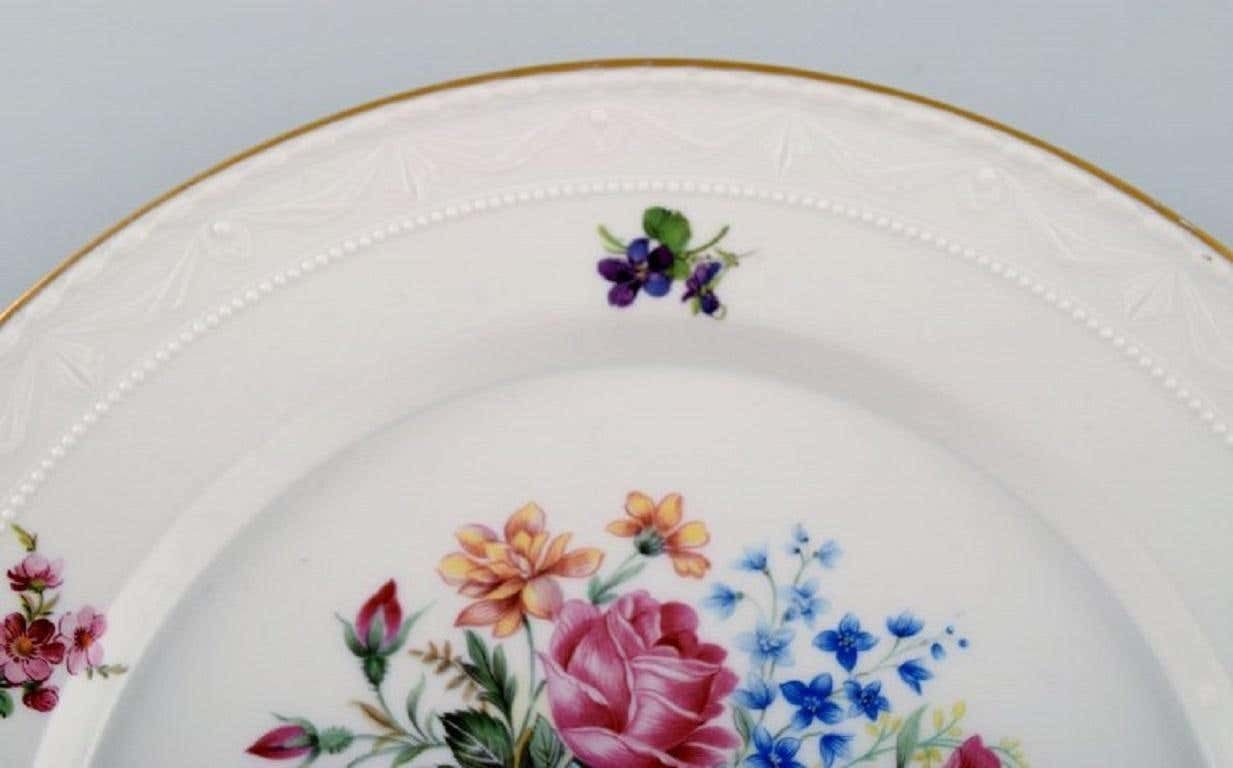 Kpm, Berlin, Two Antique Porcelain Plates With Hand Painted Flower Baskets photo Home Decor