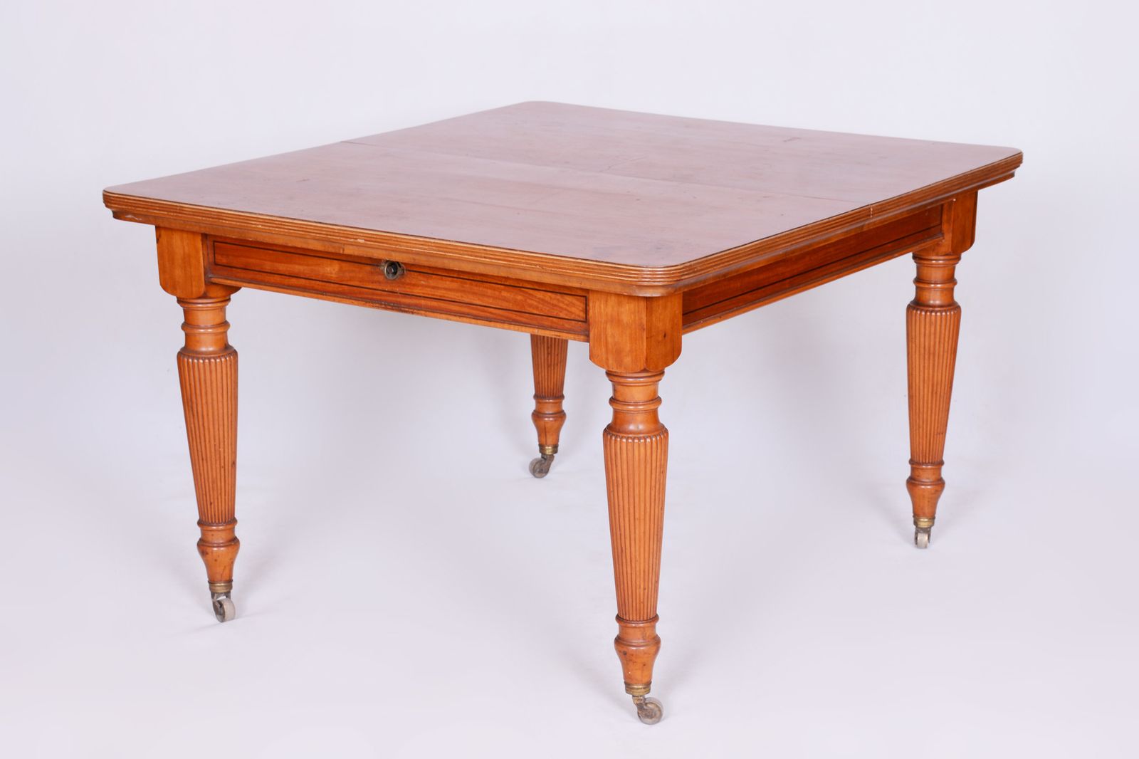 19th Century Original British Dining Room Set With 12 Chairs, Satin Wood photo for sale