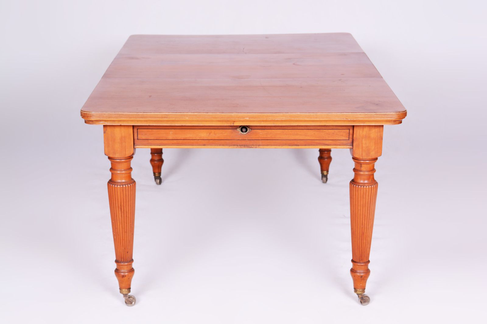 photo furniture 19th Century Original British Dining Room Set With 12 Chairs, Satin Wood
