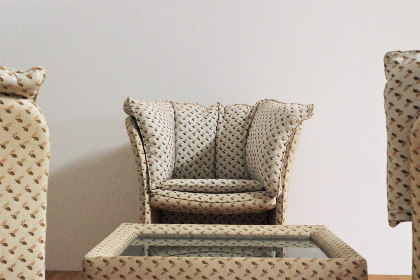 Armchairs And Coffee Table In The Style Of B&B Italia, 1970s, Set Of 4 photo vinterior