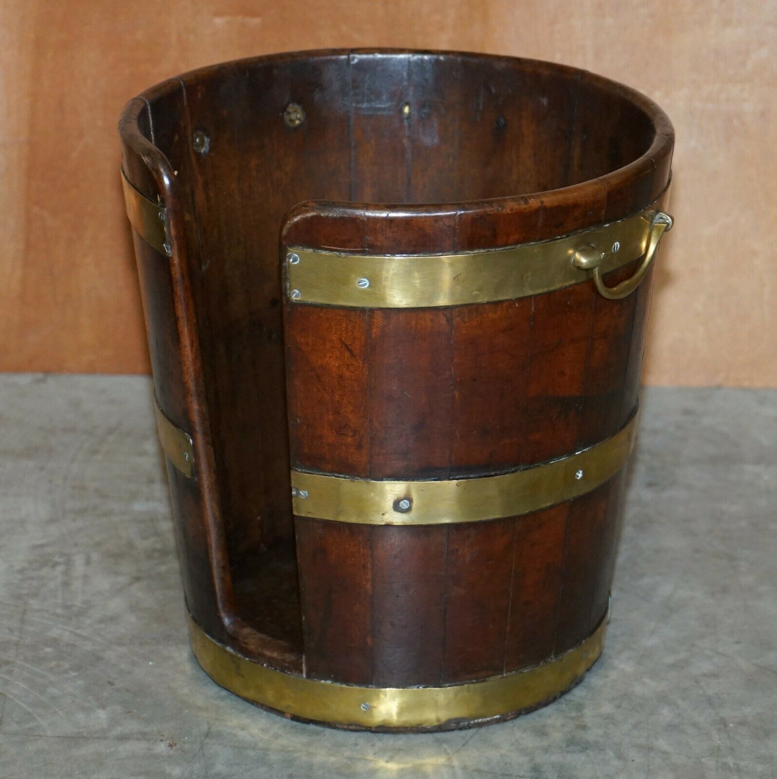 Large Pair Of George III 1760 Plate Or Peat Military Buckets Georgian photo furniture