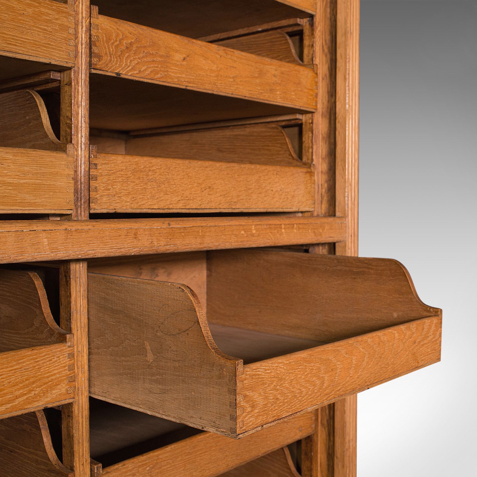 Very Large Antique Haberdashery Cabinet, Oak, Collector, Shop, Rack, C.1910 photo Furniture