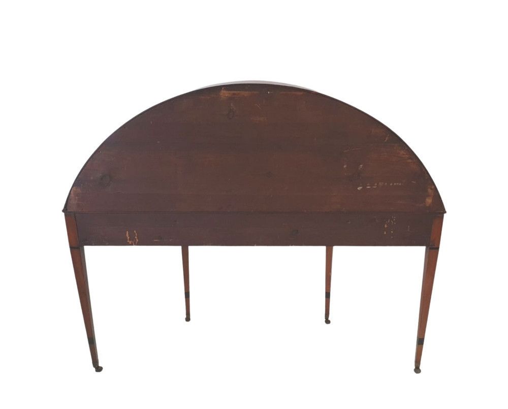Rare 19th Century Inlaid Satinwood Sheraton Design Carlton House Desk photo vinterior