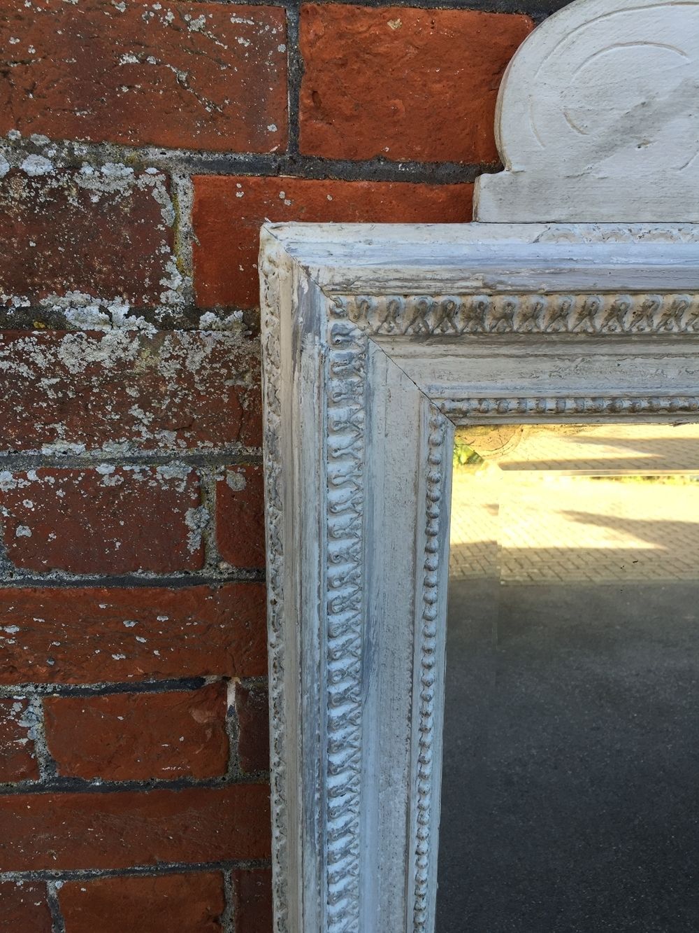A Stunning Large Highly Decorative Antique 19th Century Italian Carved Wood And Gesso Painted Mirror photo furniture