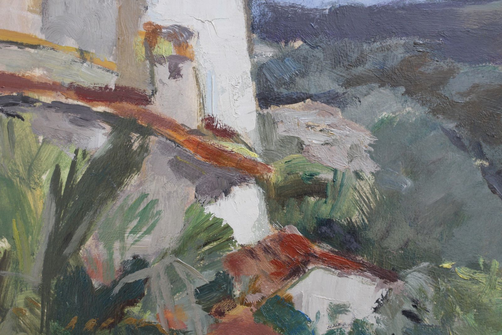 Art 'The Valley In Biot Côtes D'azur' By Lucien Martial (Circa 1960s) photo