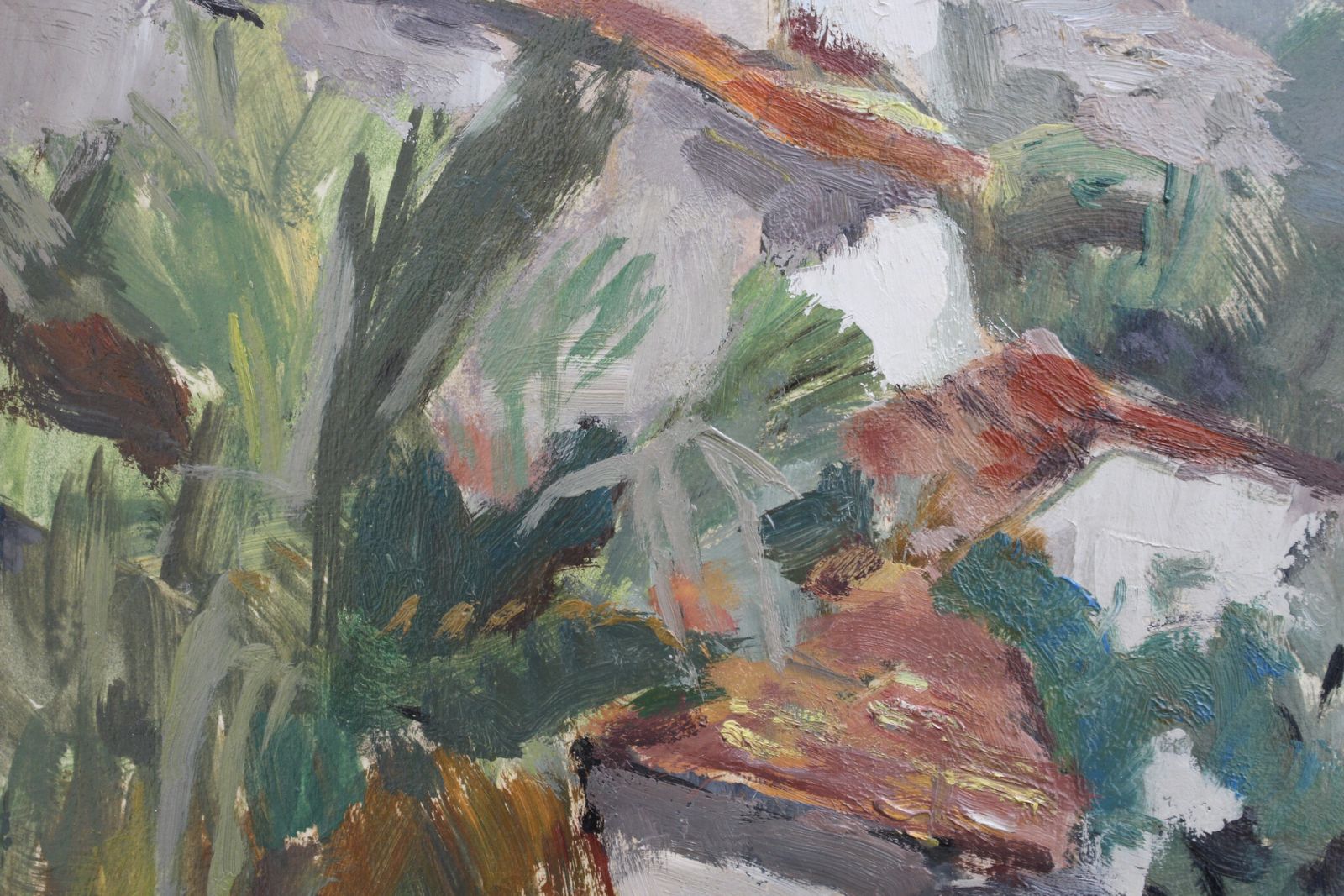 1900.0 'The Valley In Biot Côtes D'azur' By Lucien Martial (Circa 1960s) photo