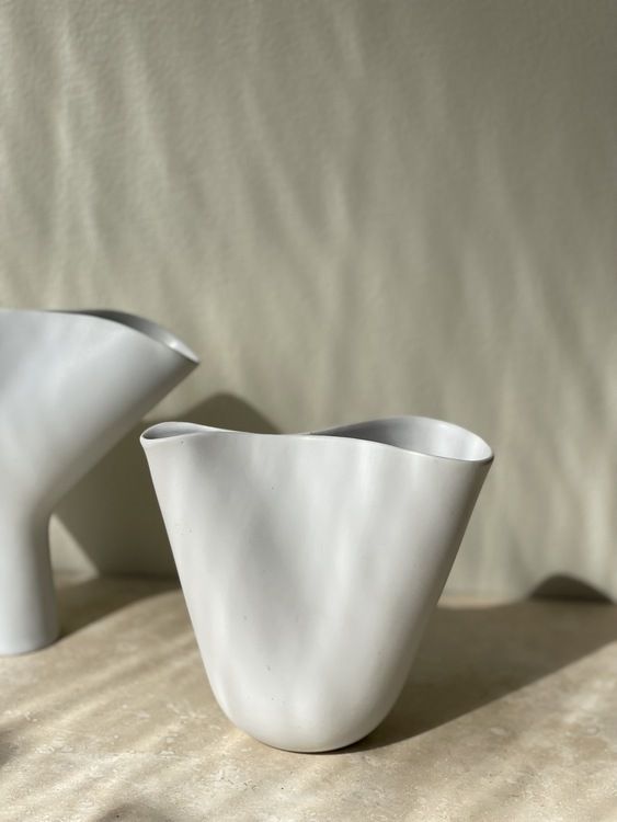 Stig Lindberg 'Veckla' Set Of Ceramic Vases By Gustavsberg. 1950s. photo 764.0