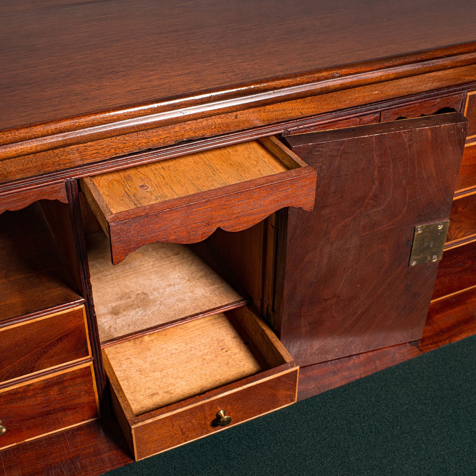 Antique Secretaire Cabinet, English, Chest Of Drawers, Bureau, C.1800 photo buy