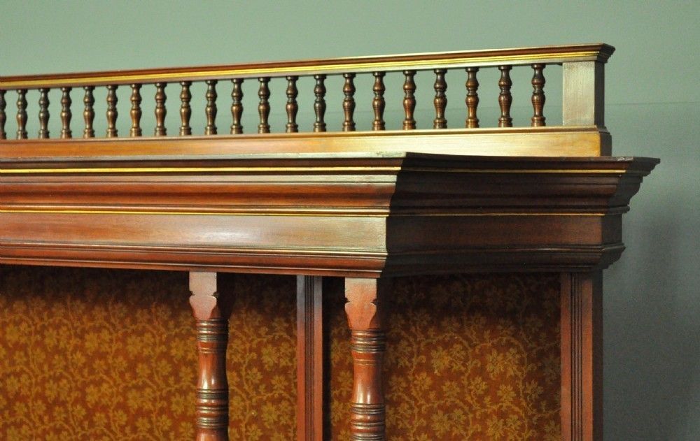 Furniture Large Antique Walnut Aesthetic Sideboard Dresser, Manner Of Lambs Of Manchester photo