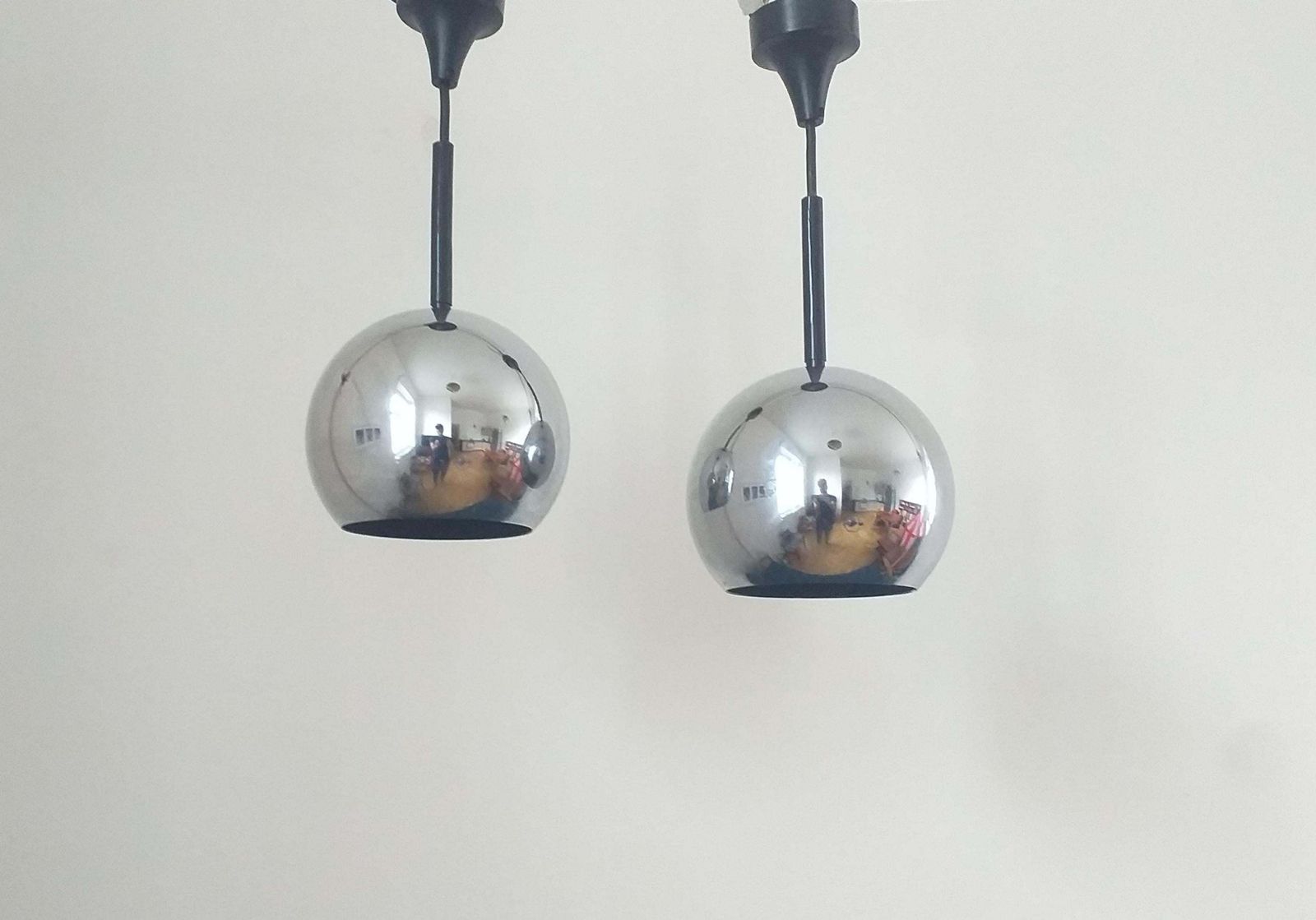 Pair Of Mid Century Pendants Staff Leuchten, Motoko Ishii, Germany, 1970s. photo buy