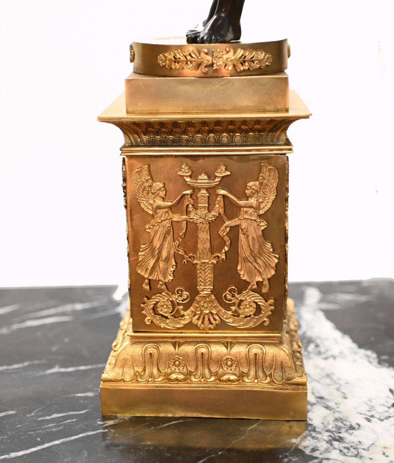 Pair Bronze Maiden Candelabras Clodion Ormolu Classical photo for sale