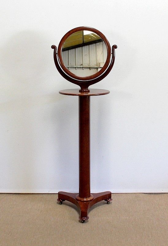 Psyche Mirror For Men In Mahogany, Empire Period, Early 19th Century photo Home Decor