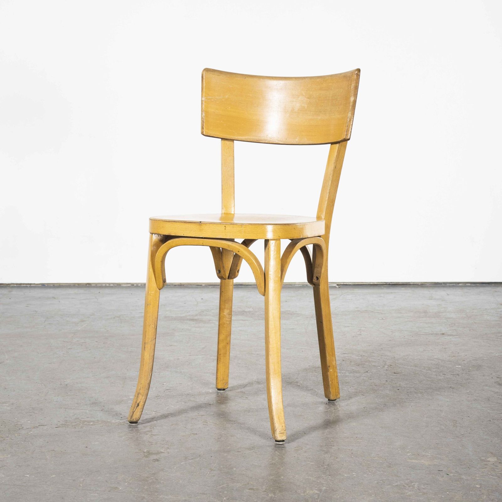 1950’s French Baumann Blonde Beech Bentwood Dining Chairs – Set Of Six photo furniture