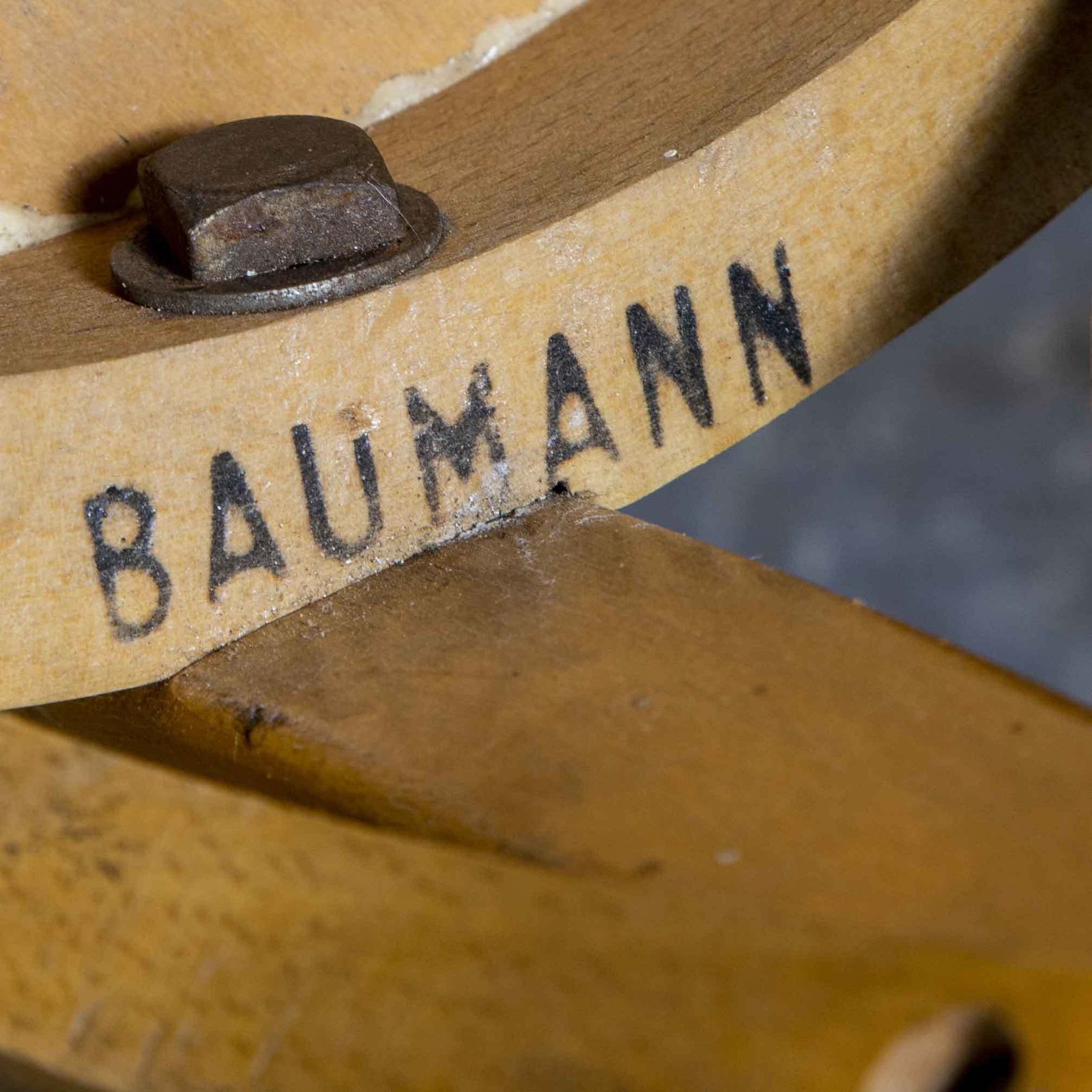 photo for sale 1950’s French Baumann Blonde Beech Bentwood Dining Chairs – Set Of Eight