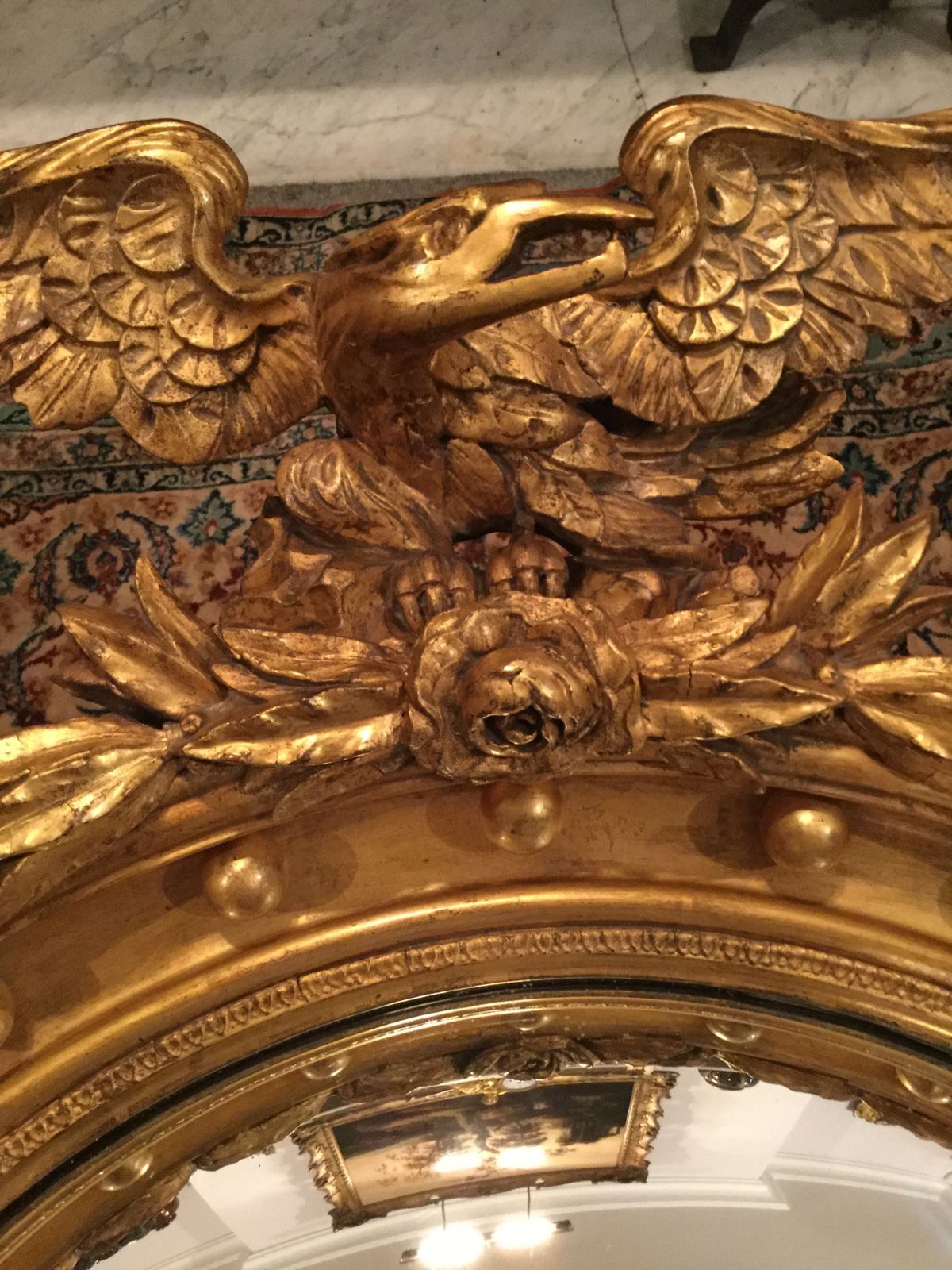 Home Decor A Stunning 19th Century Convex Mirror photo