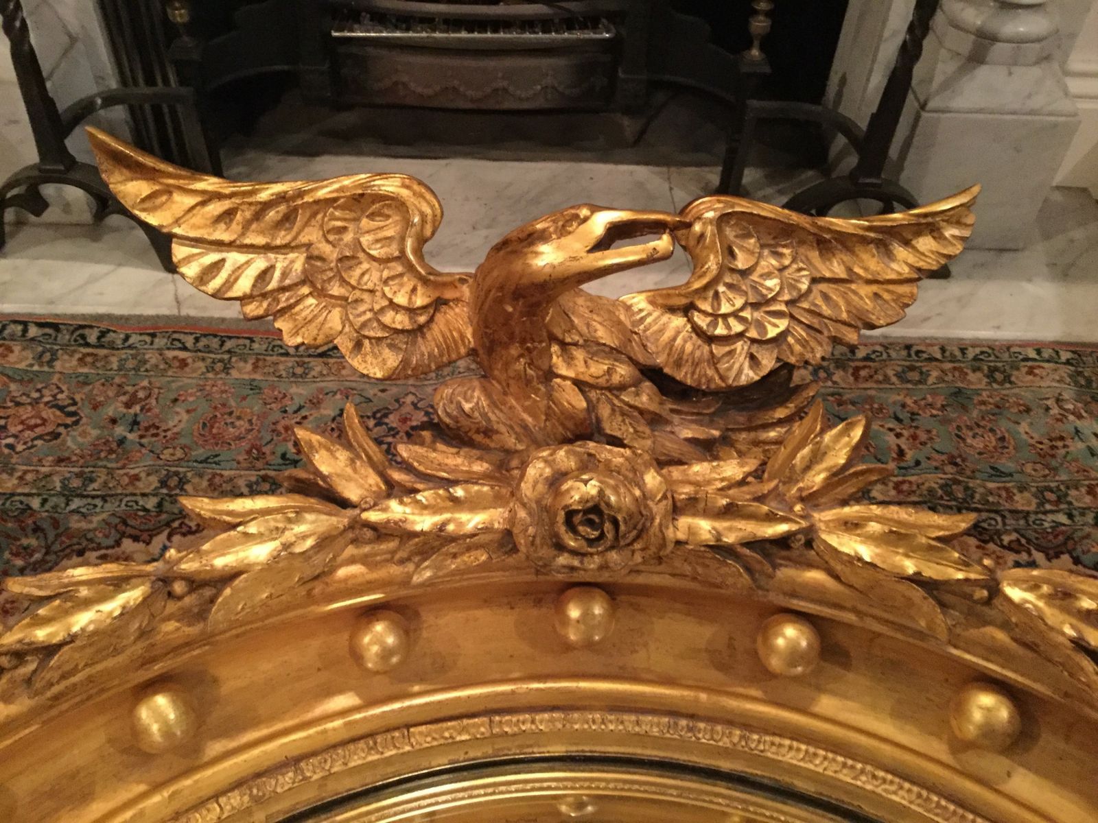 3500.0 A Stunning 19th Century Convex Mirror photo