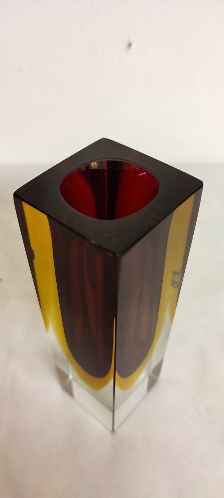 Murano Sommerso Glass Vase, Italy, 1970s photo for sale