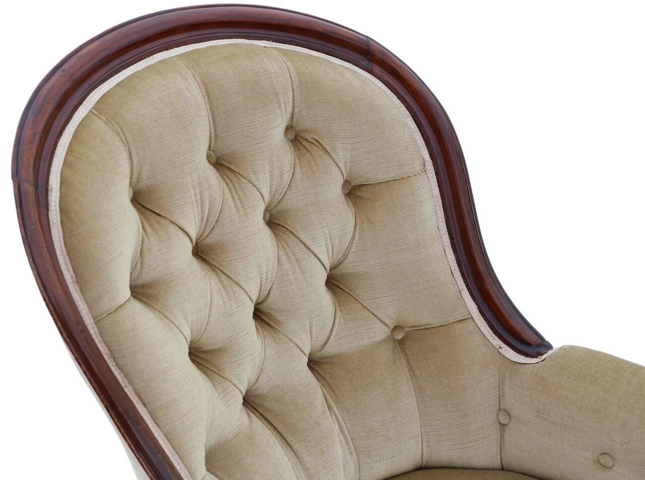 Victorian Mahogany Spoon Back Slipper Armchair C1870 photo 1395.0