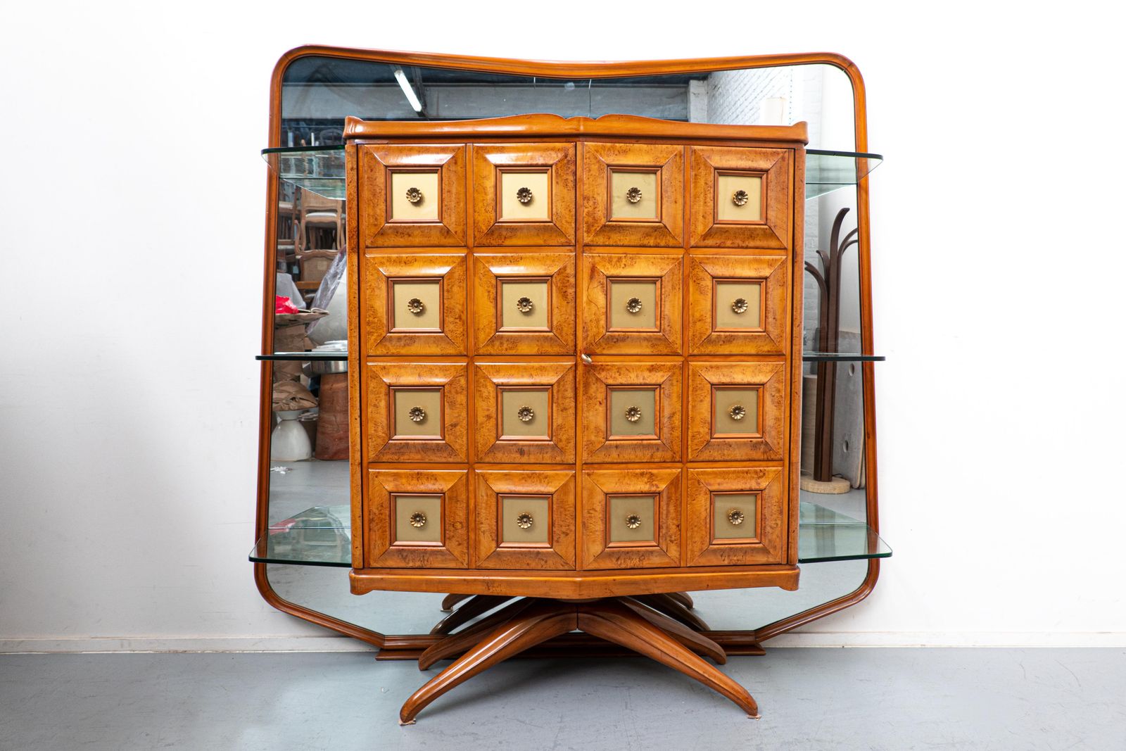 Mid Century Modern Bar By Guglielmo Ulrich By Arredamenti Casa, 1950s photo for sale