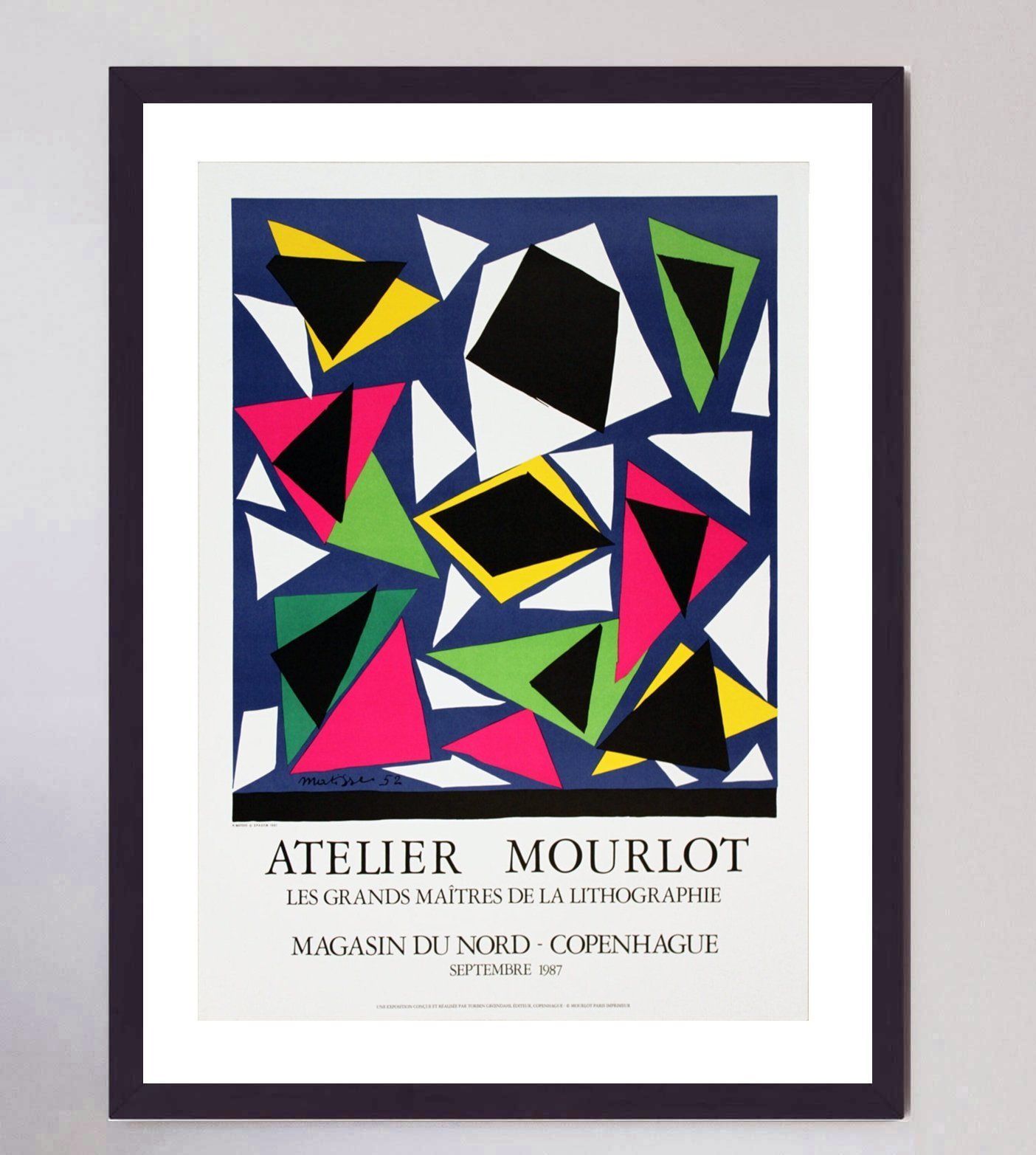 Henri Matisse   Atelier Mourlot Copenhagen Original Vintage Poster photo furniture