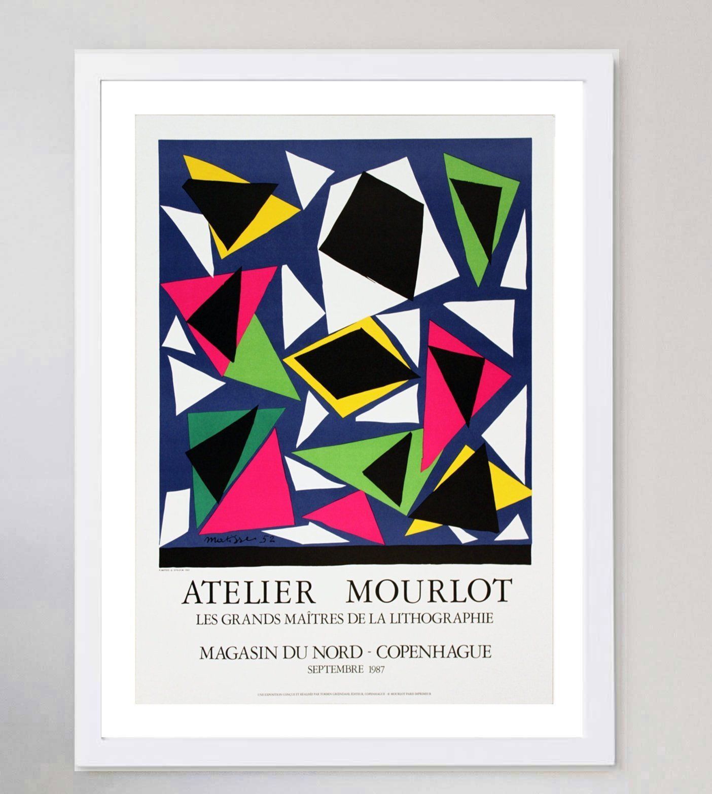 Henri Matisse   Atelier Mourlot Copenhagen Original Vintage Poster photo for sale