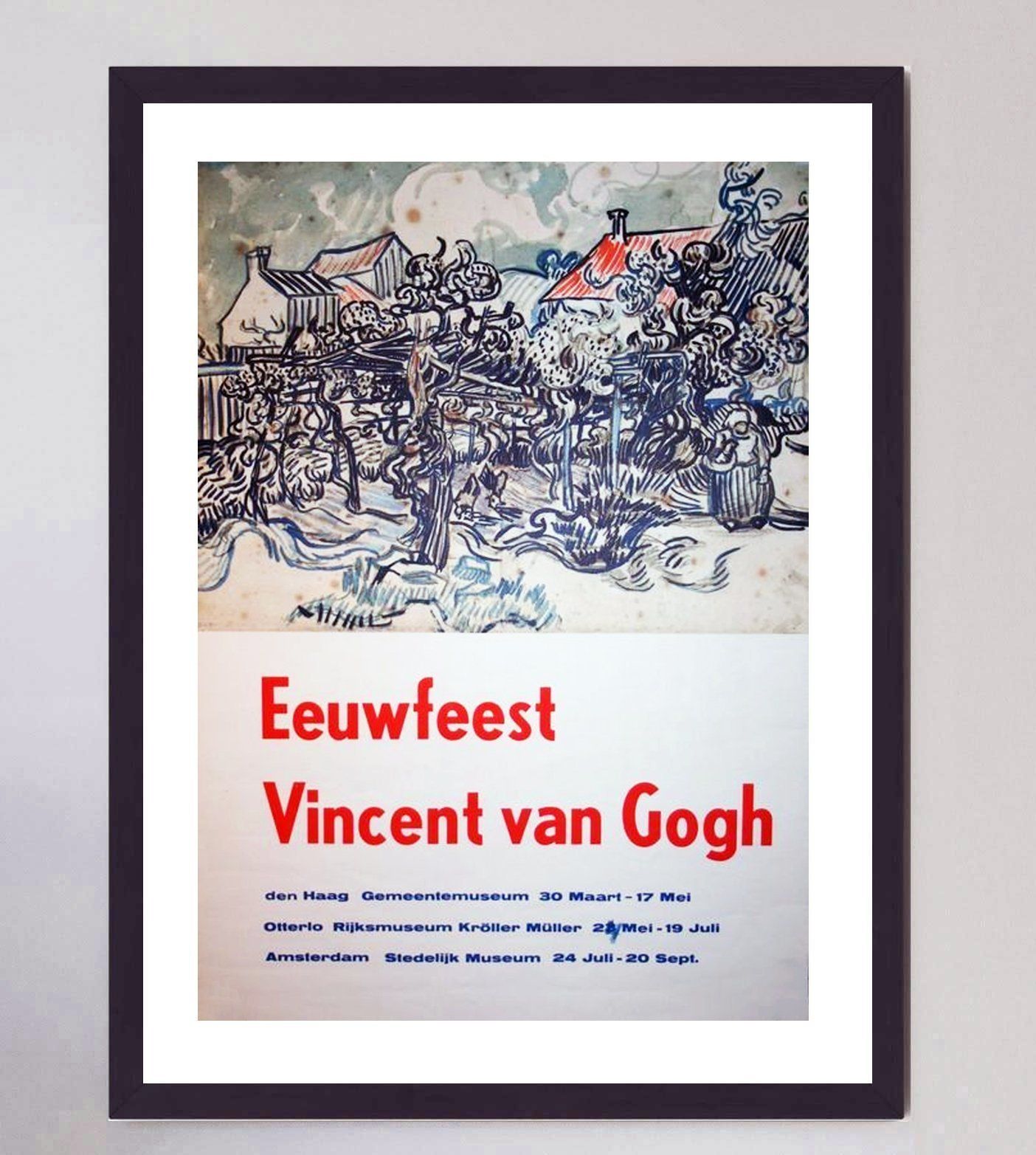 Vincent Van Gogh   Amsterdam Eeuwfeest Original Vintage Poster photo furniture