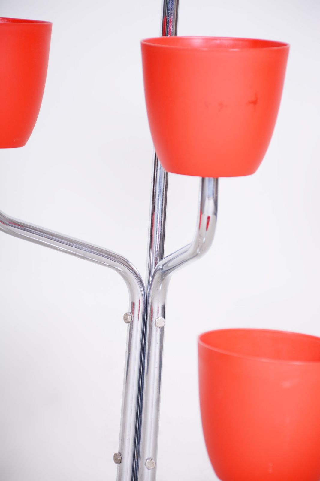 Czech Bauhaus Chrome Flower Stand Made Out Of Chrome Plated Steel, 1950s photo for sale