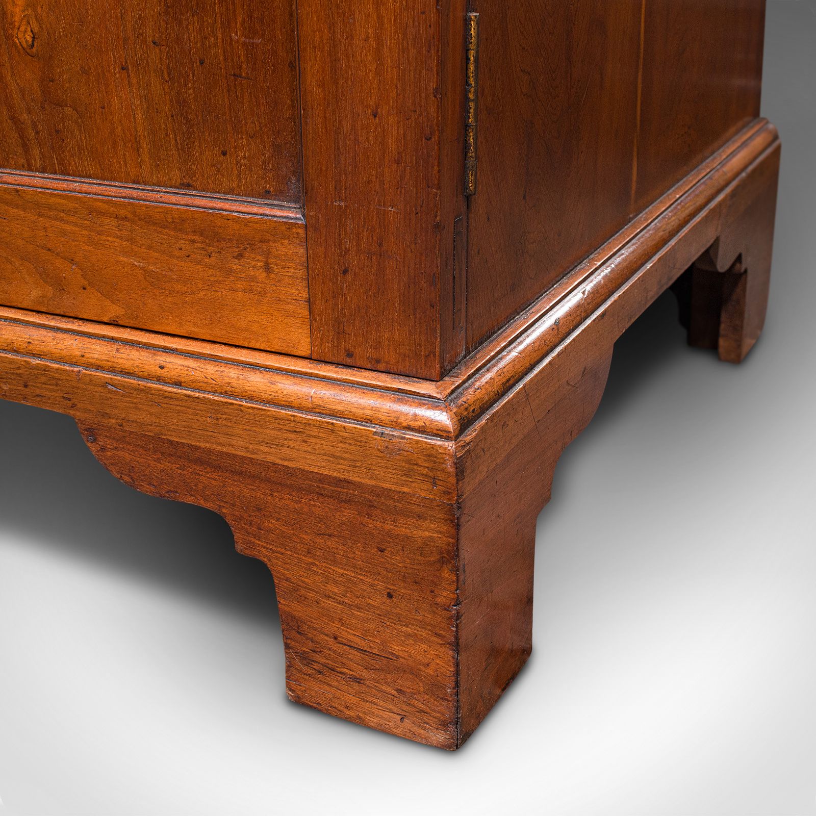 Furniture Antique Butler's Cabinet, English, Walnut, Estate, Chest Of Drawers, C.1850 photo