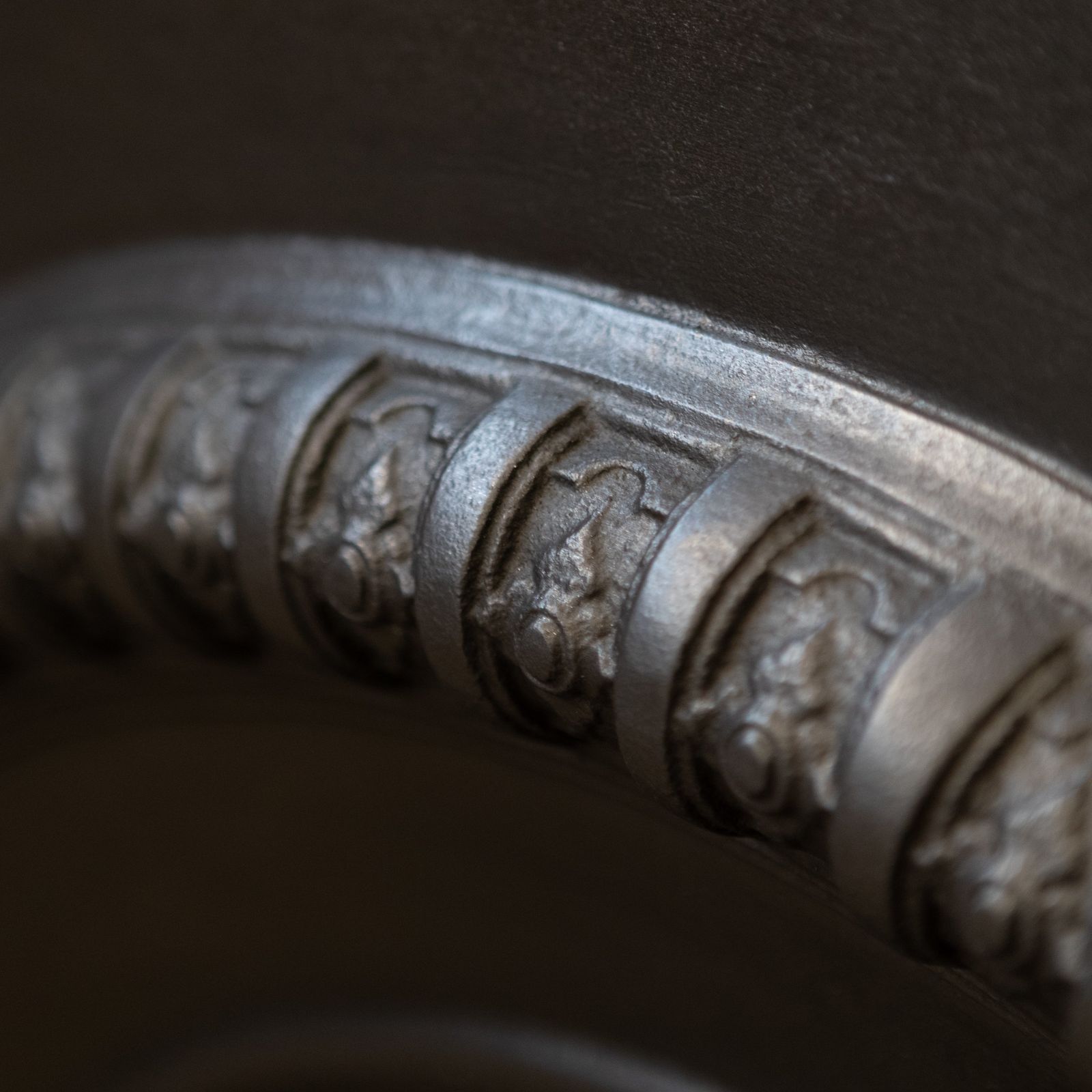 photo for sale Antique Cast Iron Arched Fireplace Insert