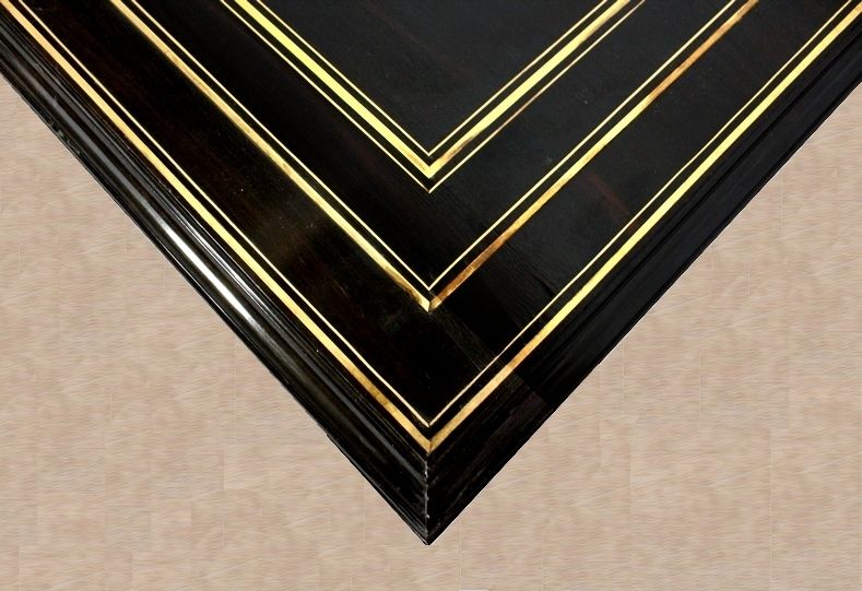 photo vinterior Travel Writing Case In Blackened Wood And Inlays, Napoleon III Period, Mid 19th Century