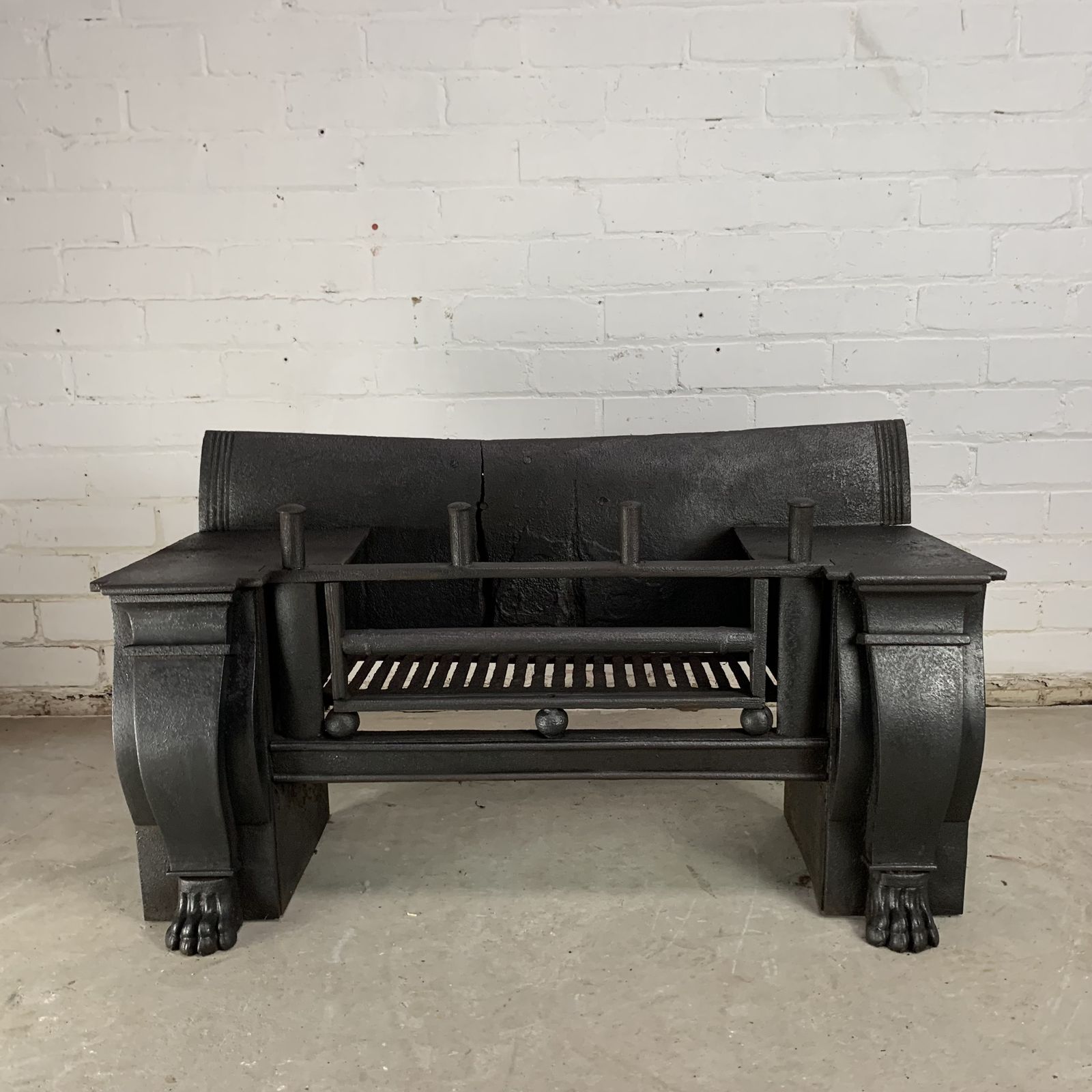 Large Regency Cast Iron Fireplace photo for sale