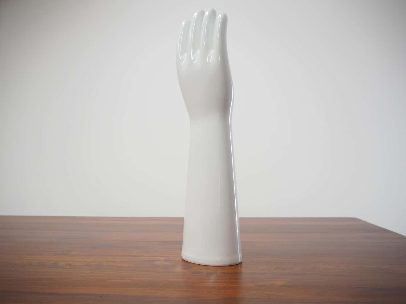 Midcentury Porclain Hand, Jewelry Holder, West Germany, 1960s photo Home Decor
