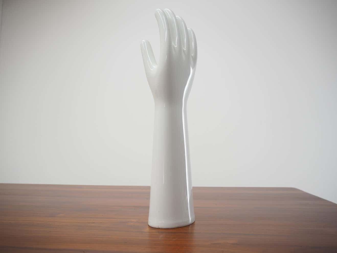 Midcentury Porclain Hand, Jewelry Holder, West Germany, 1960s photo 352.0