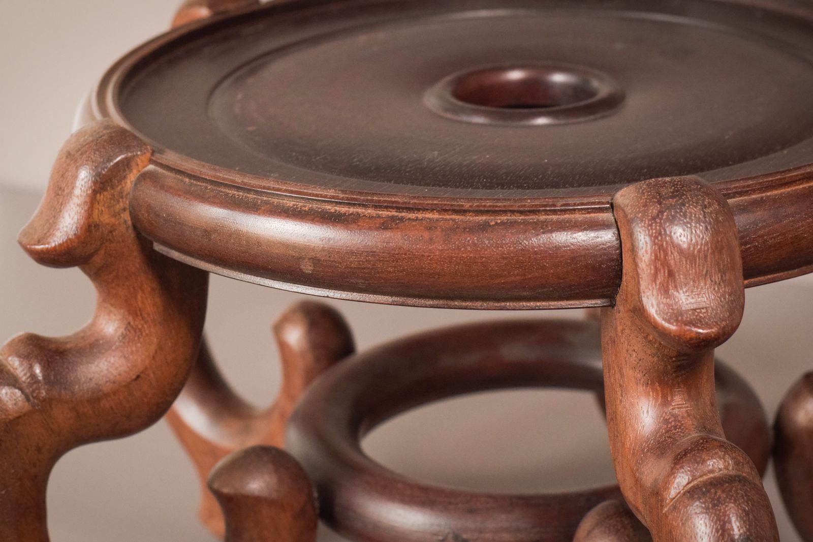 Large Chinese Wooden Stand photo Home Decor
