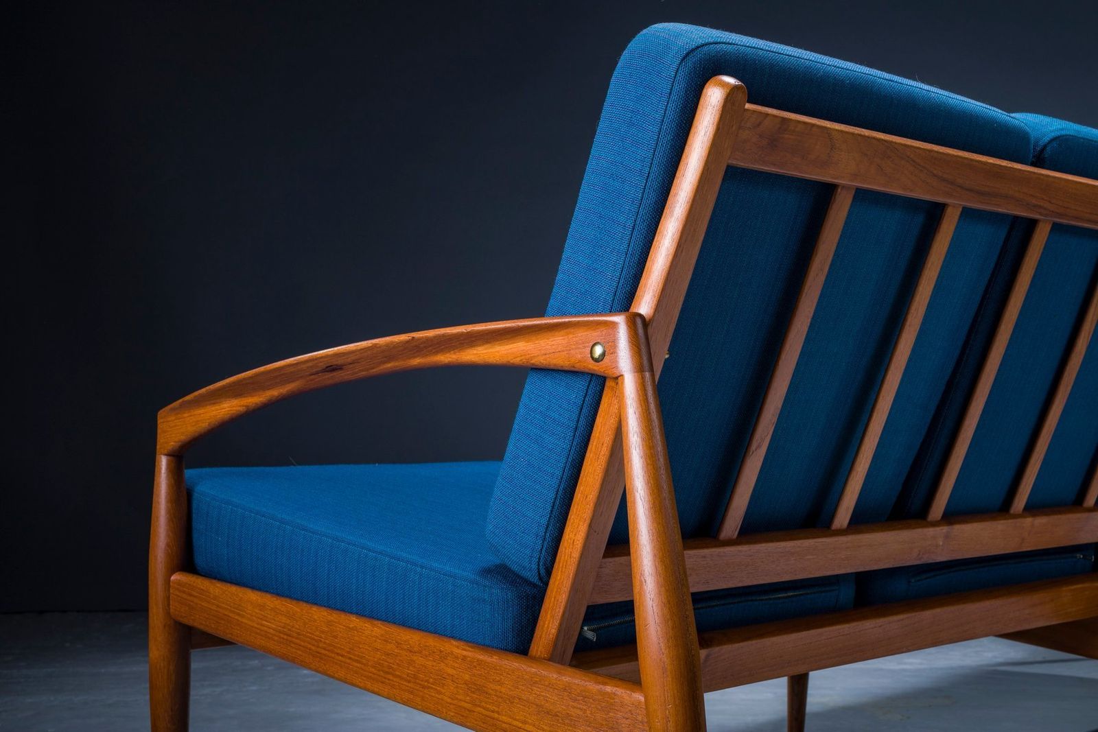 photo vintage Model 121 Paper Knife Easy Chair And Sofa By Kai Kristiansen For Magnus Olesen, 1960s,
