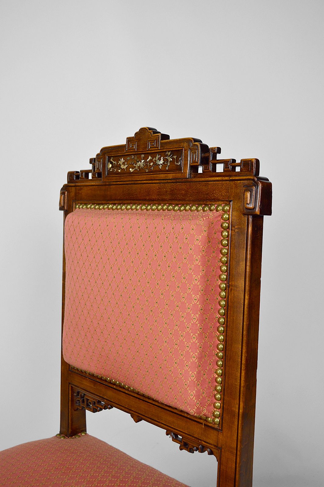 Japanese Style Chairs Attributed To Gabriel Viardot, France, Circa 1880, Set Of 4 photo vintage