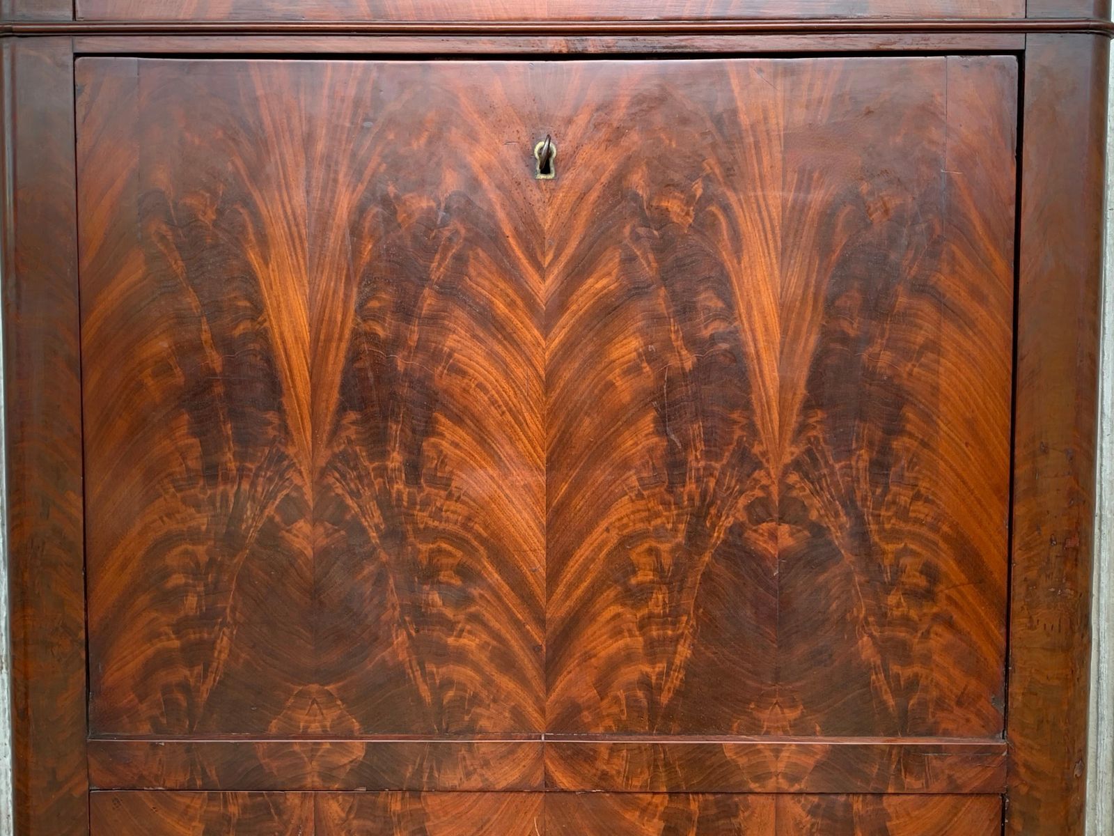 19th Century Classical Charles X Burled Mahogany Secretaire A Abattant photo 4829.0