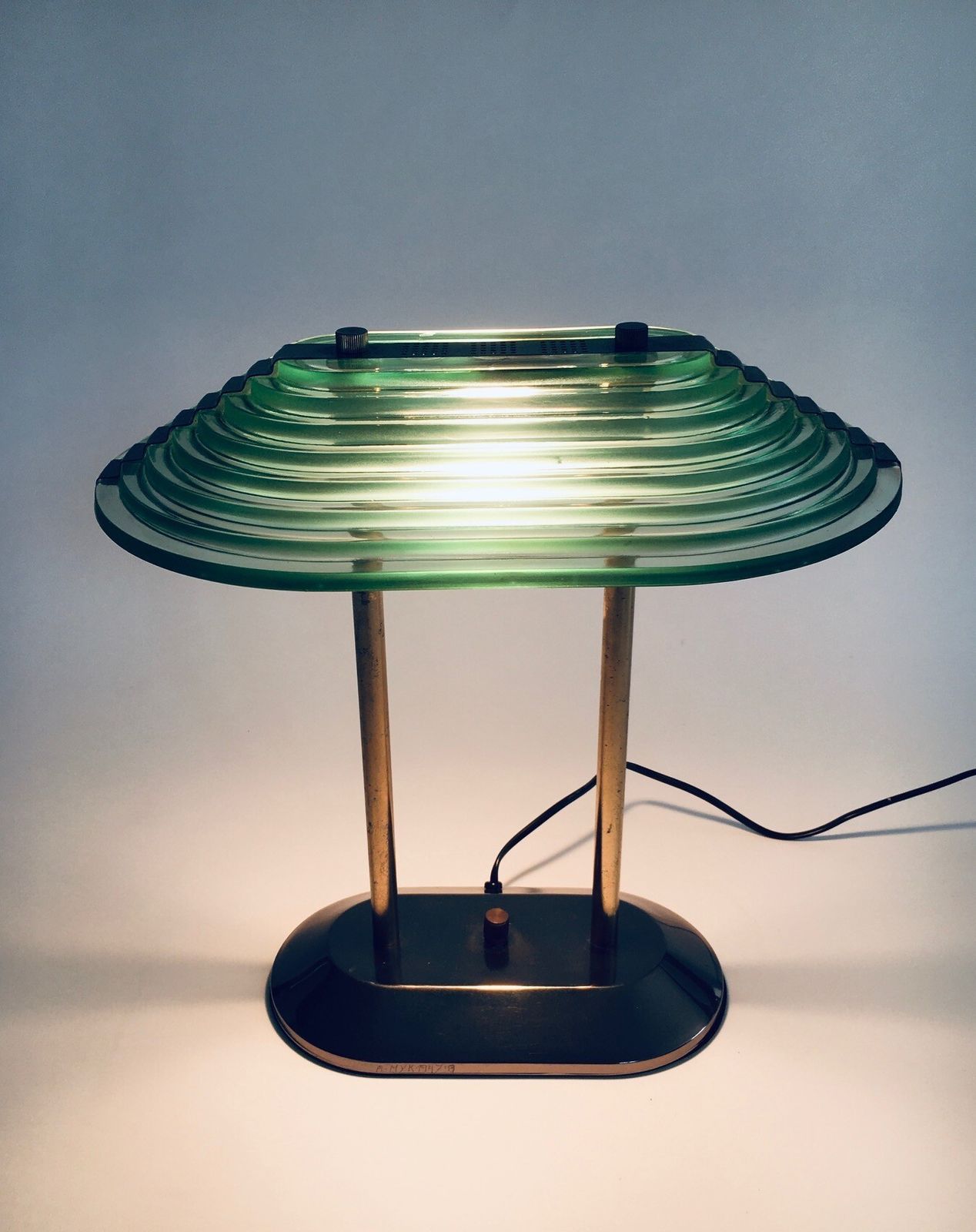 Memphis Style Era Architectural Design Desk Lamp, 1980's photo vinterior
