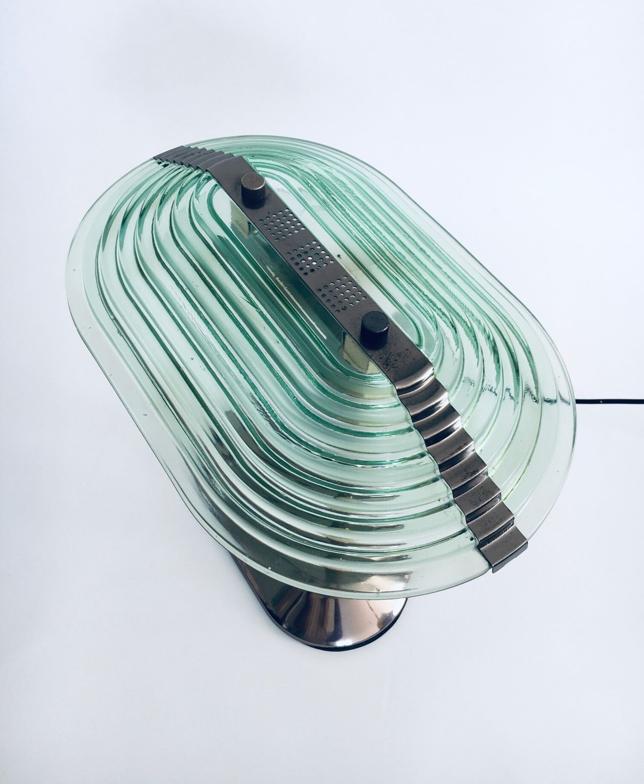 photo for sale Memphis Style Era Architectural Design Desk Lamp, 1980's