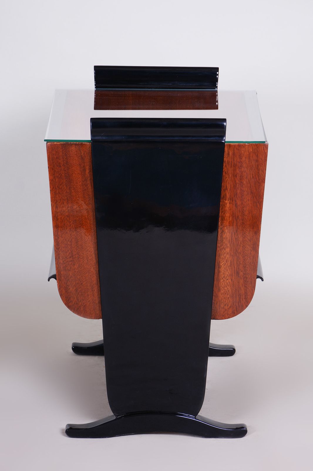 Halabala Designed Small Table Made By Up Závody In Czechia, 1930s. Restored To High Gloss photo furniture