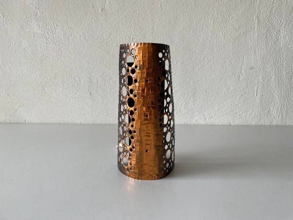 Copper Colour Handcrafted Metal Single Sconce, 1950s
