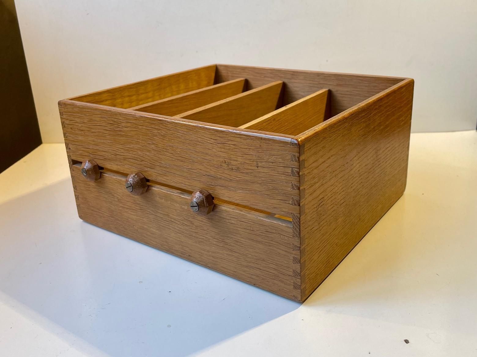 Document Organizer In Oak From Catholic Church, 1960s photo 684.0