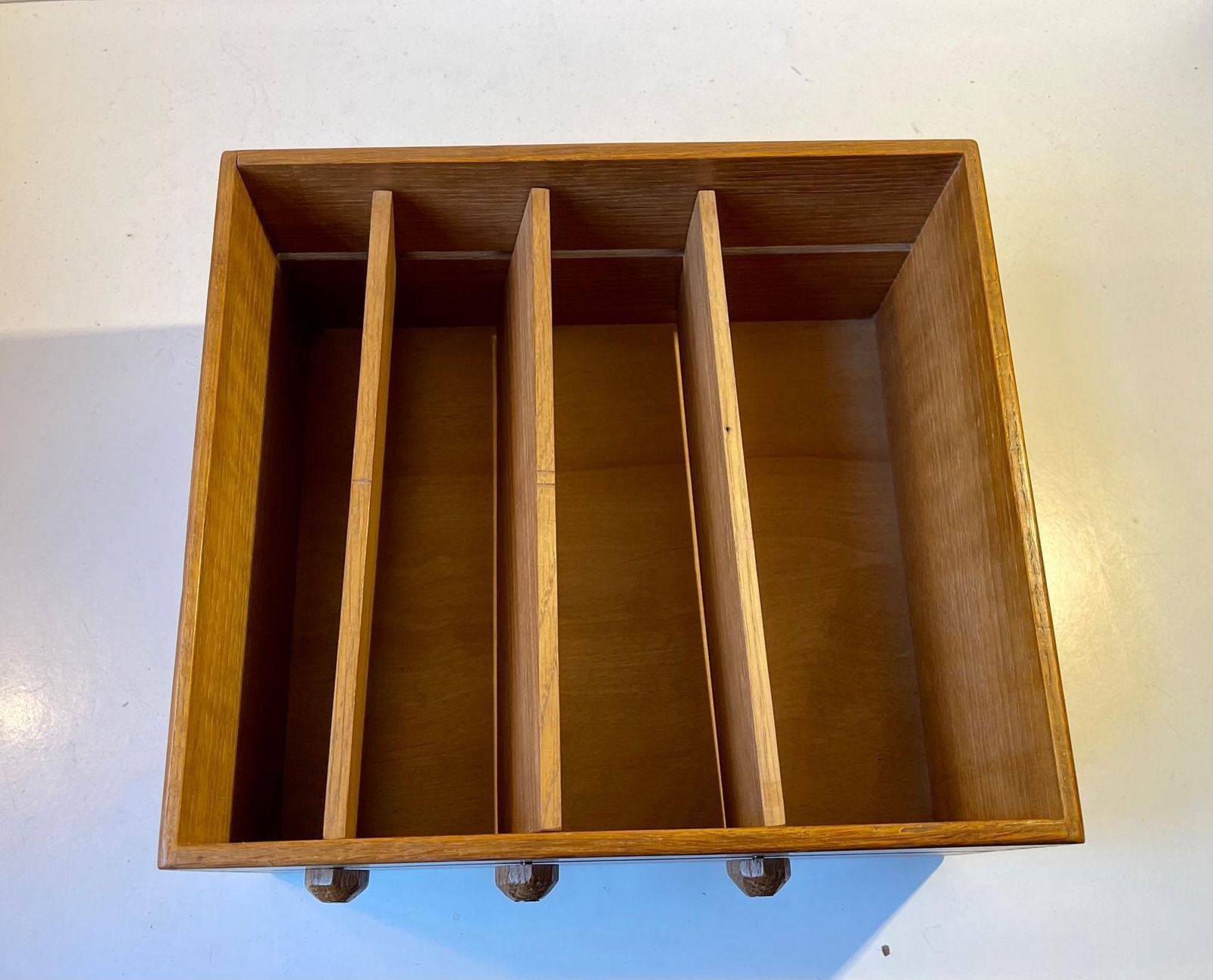photo furniture Document Organizer In Oak From Catholic Church, 1960s