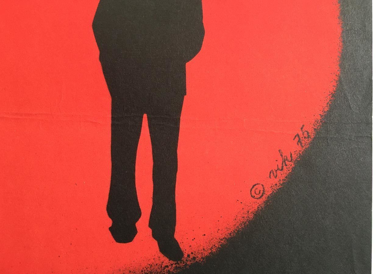 Original Film Poster, Criminal Records, Petr Vápeník, 1975, Genuine Czech Vintage Print photo 51.0